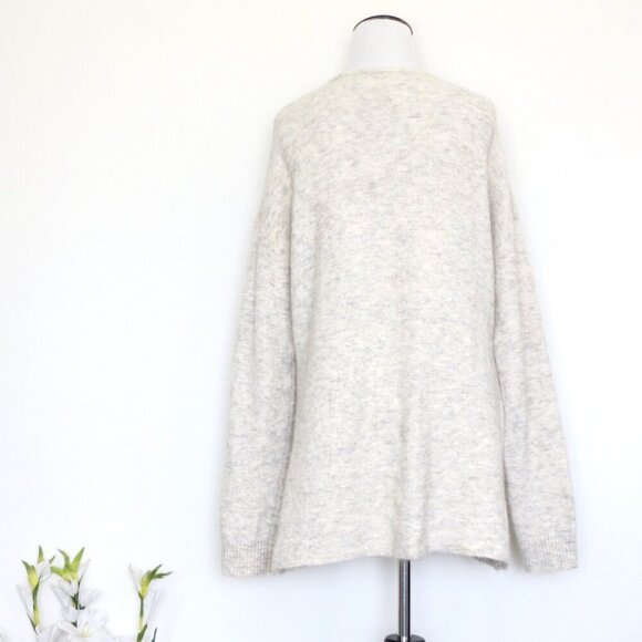 NEW! Babaton The Group Bandini Cross Over Faux Wrap Sweater Alpaca Wool Blend M - Picture 10 of 14